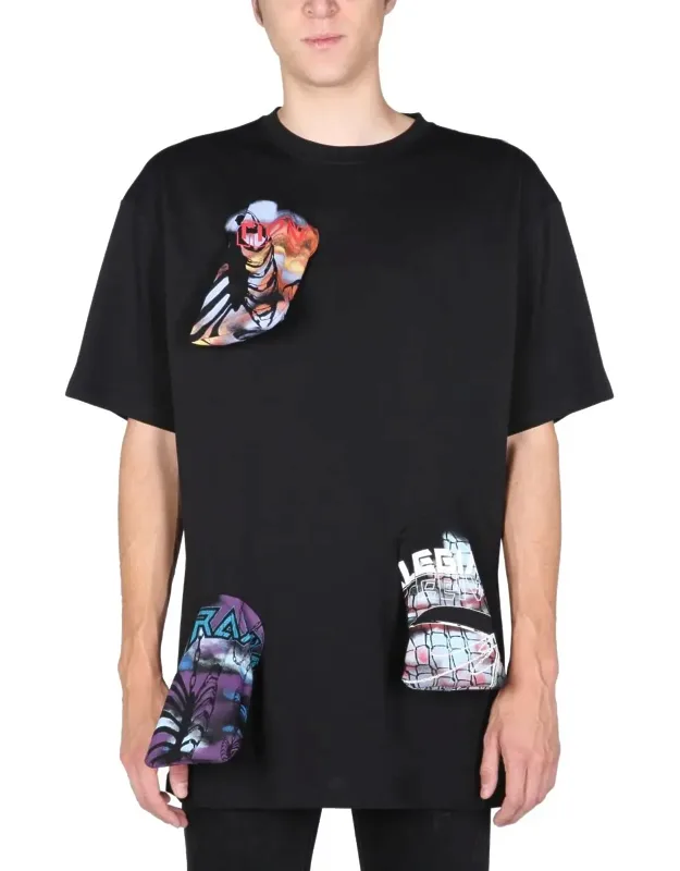 T-shirt With Printed Details