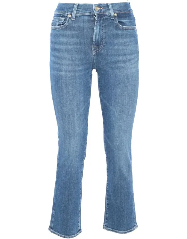 Cropped Jeans With Long Tight-fitting And Cropped Leg