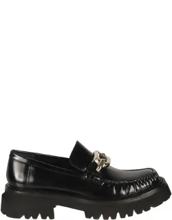 Salvatore Ferragamo Flat Shoes Gancini Buckle, Decorative Stitching