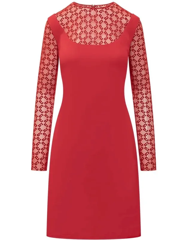 Dress With Monogram Pattern