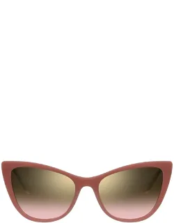 Sunglasses Red Shaded Brown Cat-eye Acetate
