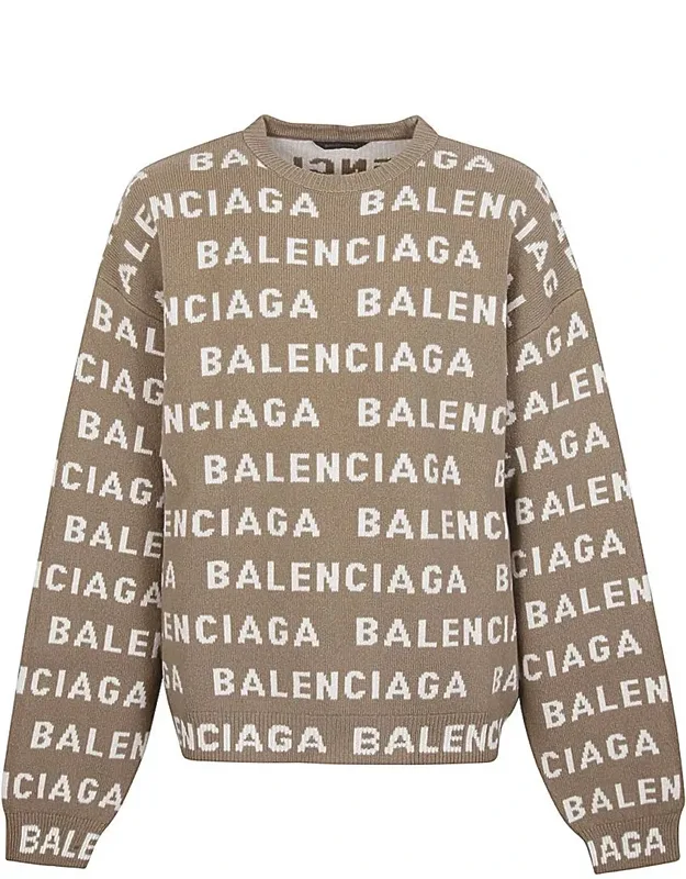 Allover Logo Crewneck Sweater