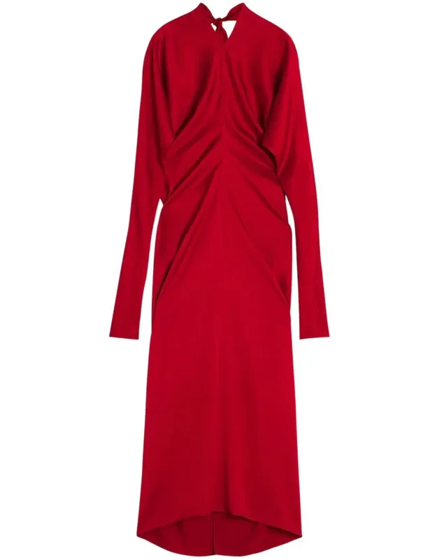Draped Fitted Dress