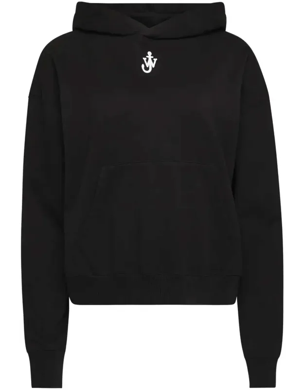 Anchor-embroidered Hoodie