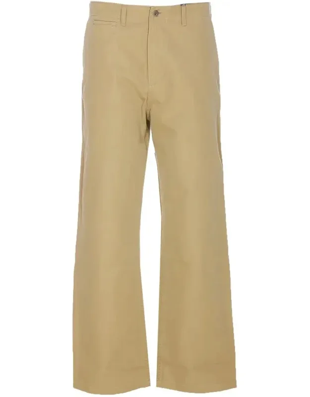 Trousers Crafted In Heavyweight Cotton Satin With Metal Button And Zip Closure