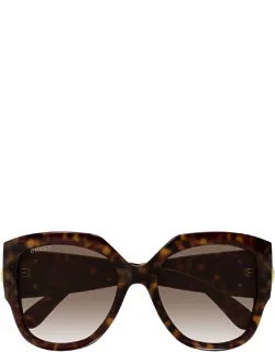 Eyewear Sunglasses Havana Shaded Brown Square Acetate