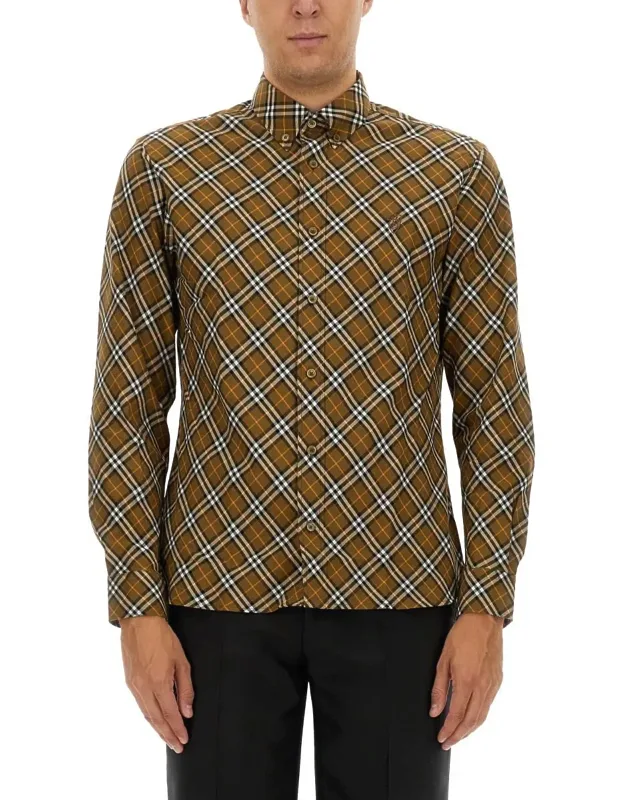 Burberry Check Shirt 100% Cotton