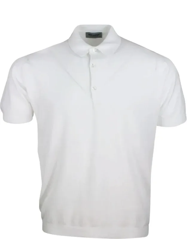 T-shirt And Polo Short-sleeved With Three Buttons