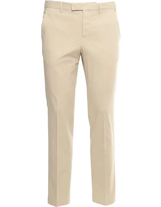 Pt Torino Pants Stretch Cotton Diagonal Pockets