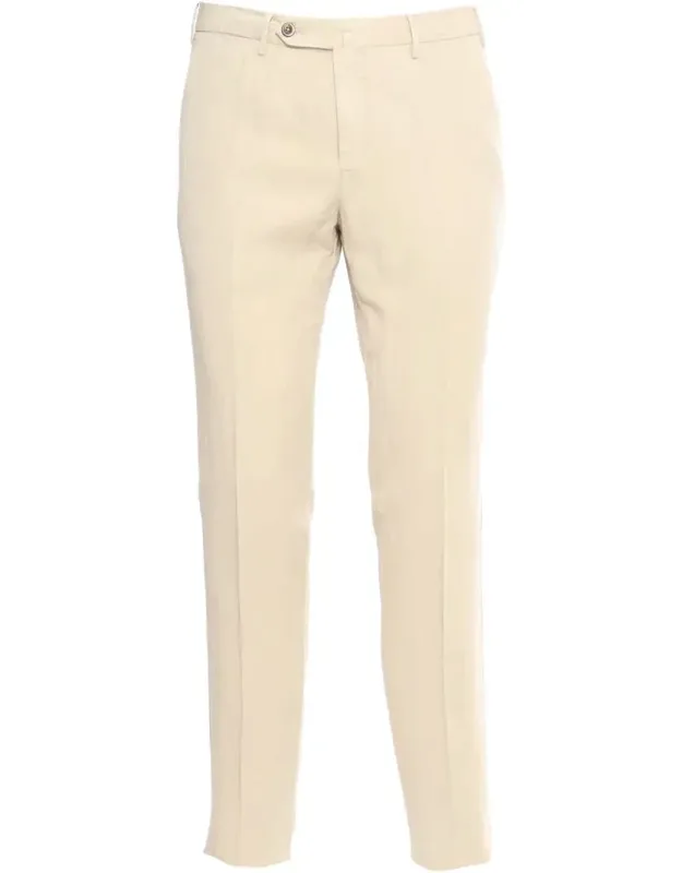 Pt Torino Pants In Linen And Lyocell