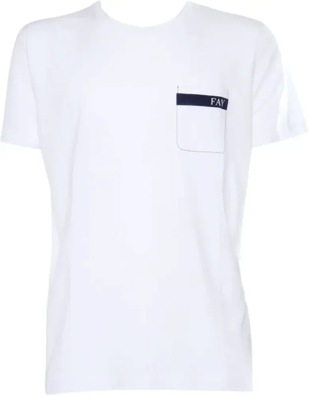 T-shirt With Printed Pocket And Crew Neck