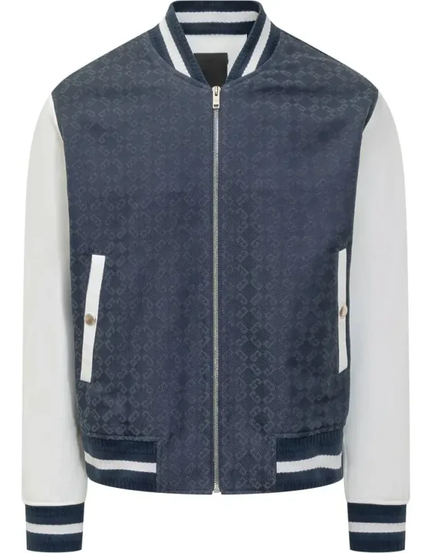 Mixed Mat Varsity Jacket
