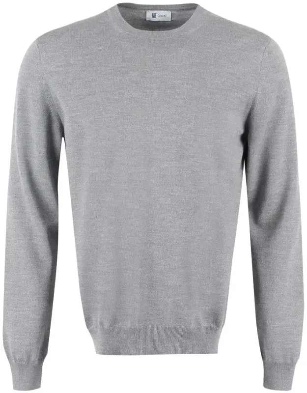 Knit Crew-neck Wool Sweater