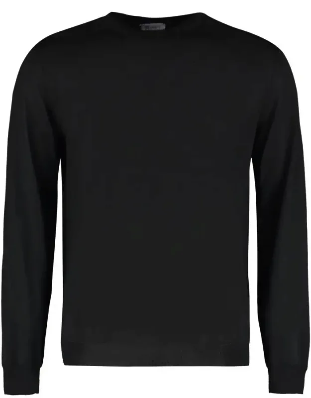Fine Knit Crew-neck Sweater