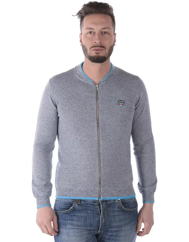 Sweater With Zipped Tiger Design