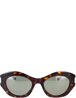 Saint Laurent Sunglasses Cat-eye Acetate 52mm Lens