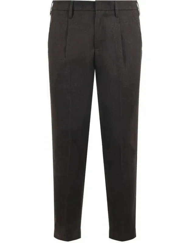 Trousers With Belt Loops And Slim Fit