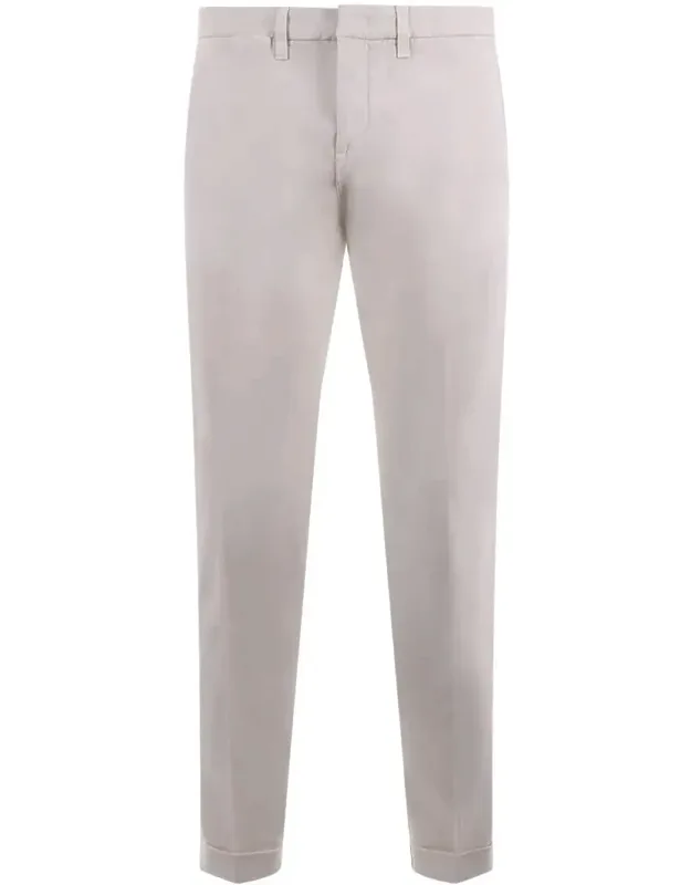 Trousers In Stretch Gabardine With American Pockets