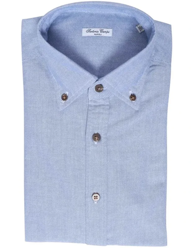 Shirt With Button-down Collar And Contrasting Buttons