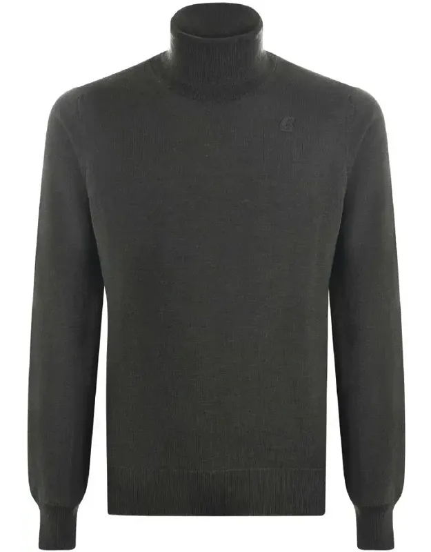 K-way Sweater Turtleneck In Virgin Wool