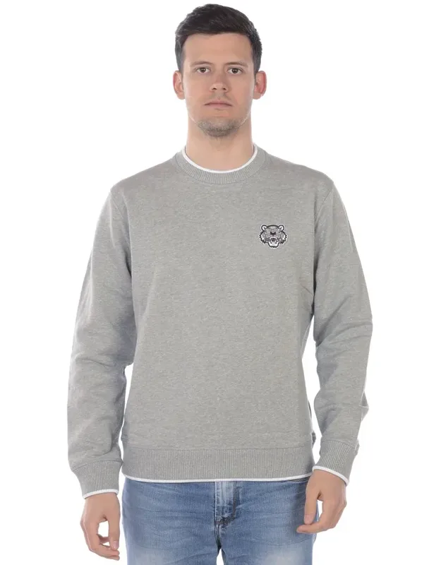 Sweatshirt Hoodie With Tiger Crest