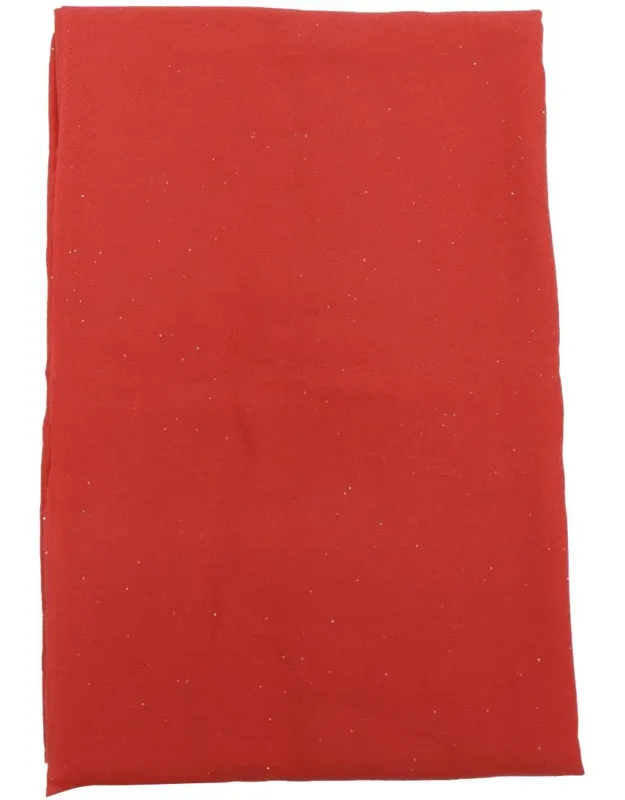 Faliero Sarti Scarf In Wool Blend With Fringed Edges And Sequins