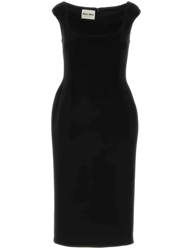 Virgin Wool Midi Dress