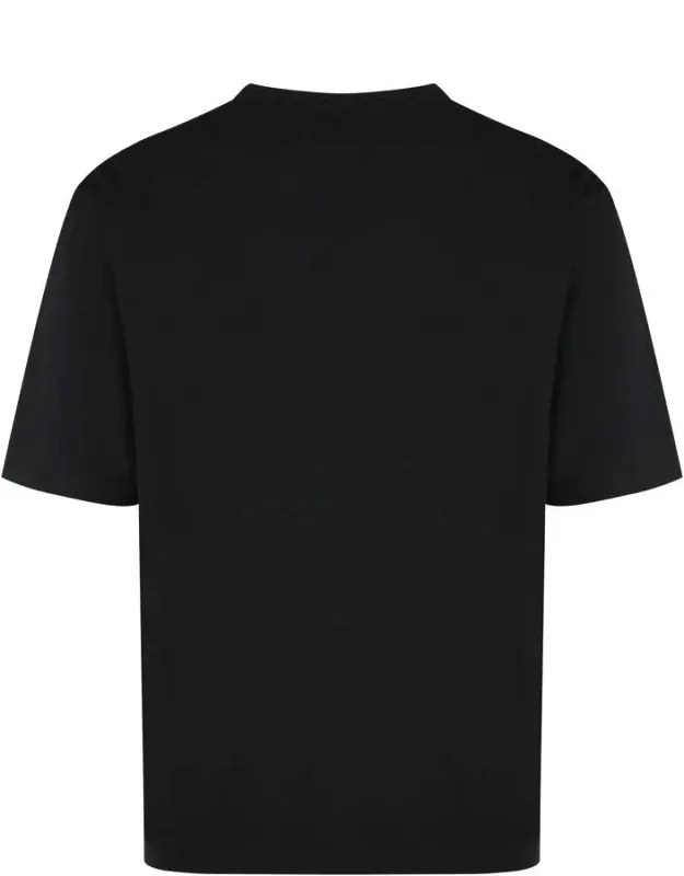 Cotton Crew-neck T-shirt With Front Pocket