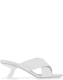 Salvatore Ferragamo Flat Shoes With Crossover Strap Detail And Open Toe