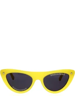 Dsquared2 Cat-eye Acetate Sunglasses 55mm Lens Width