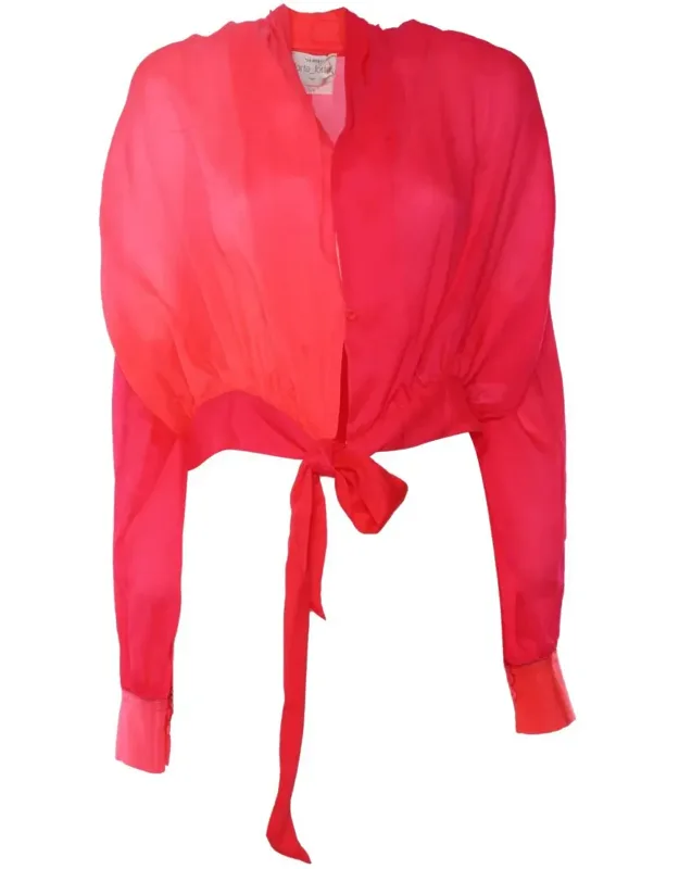 Shirt Silk Crepon Cropped