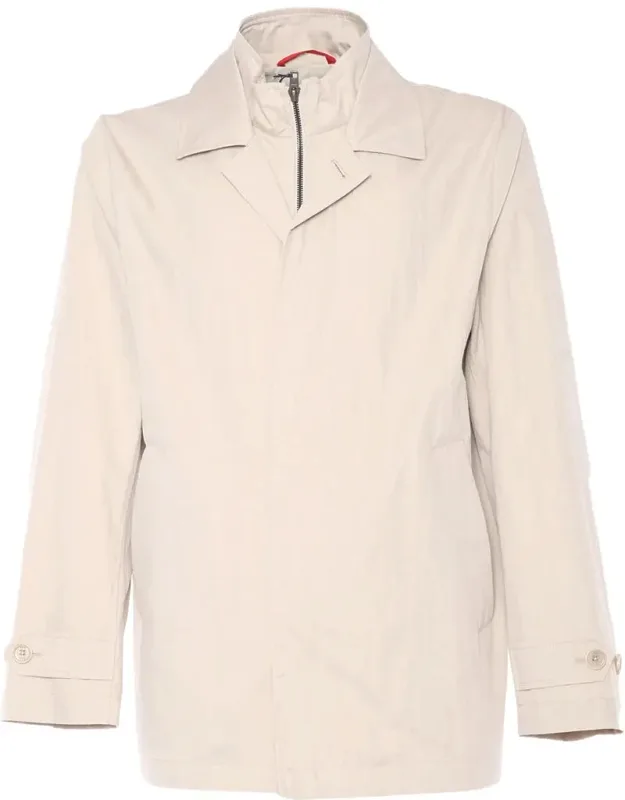 Jacket Cotton Blend High Collar