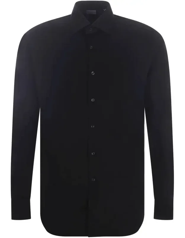 Shirt With Stretch Cotton And Tailored Fit