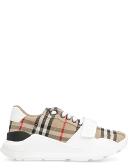 Checked Motif Sneakers