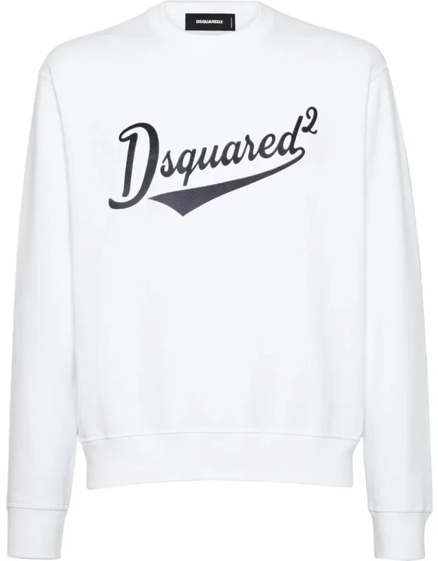 Dsquared2 Sweatshirt With Highlights And Cotton Jersey Texture