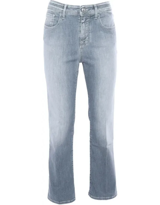 Jacob Cohen Jeans With Stone-washed Effect, Cut Leg