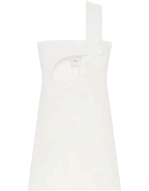 Cut-out Satin Dress