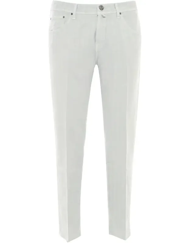 Cropped Slim Fit 5 Pocket Pants