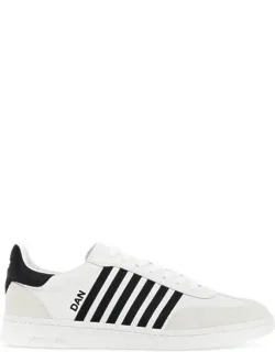 _boxer Sneakers With Smooth Leather And Platform Look_