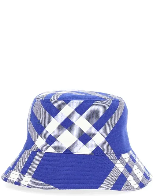 Bucket Check Hat 67%polyester 33%wool