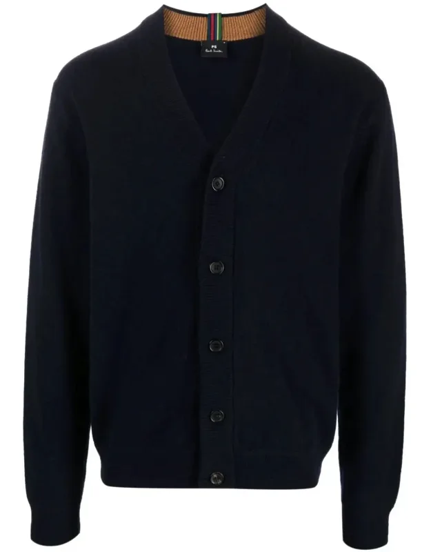 Cardigan Merino Wool Ribbed