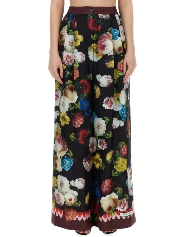 Pants With Floral Print