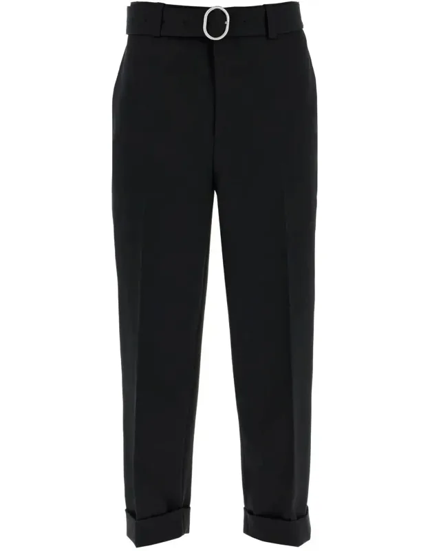 Wool Pants With Belt.
