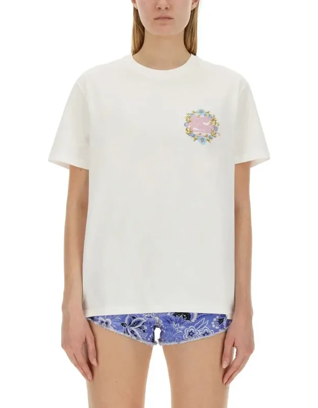 T-shirt With Logo, 100% Cotton