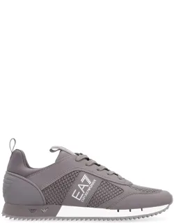 Mesh And Vegan Leather Low-top Sneakers
