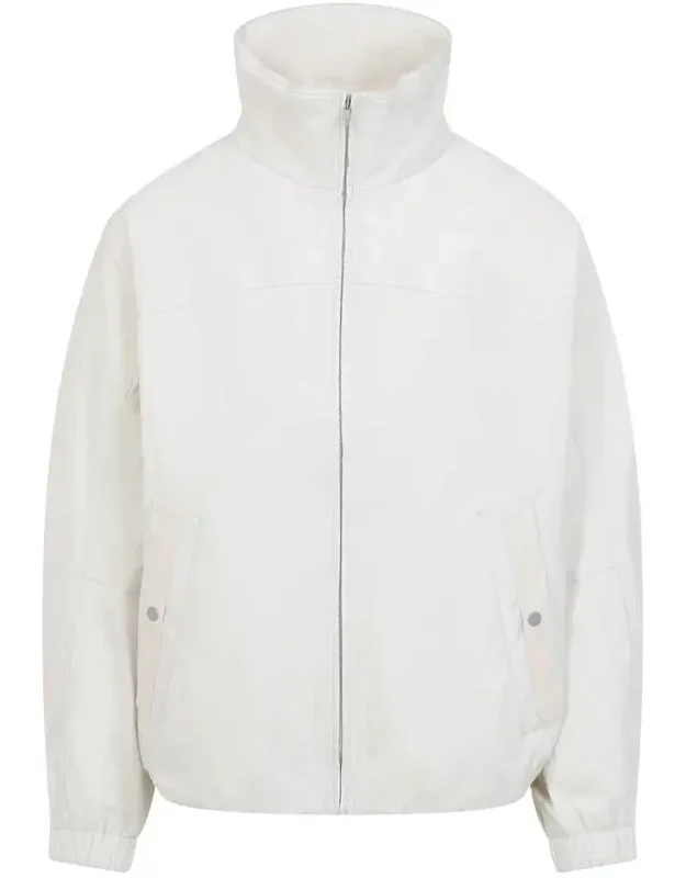 Jacket With Stand-up Collar And Zipped Fastening