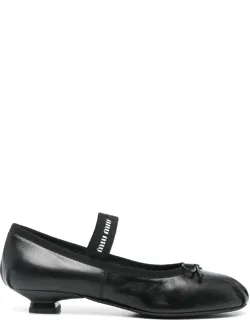 Logo-intarsia Ballet Flat