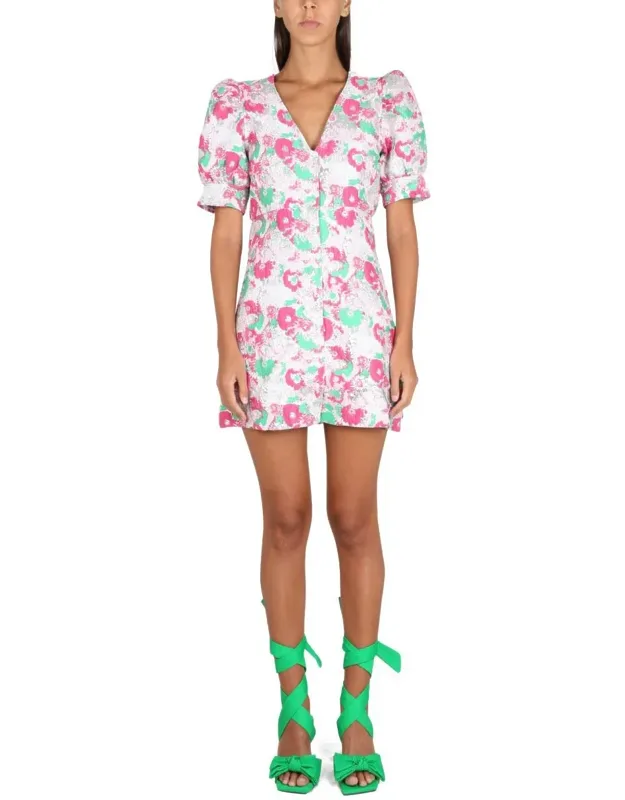 3d Jacquard Mini Dress
