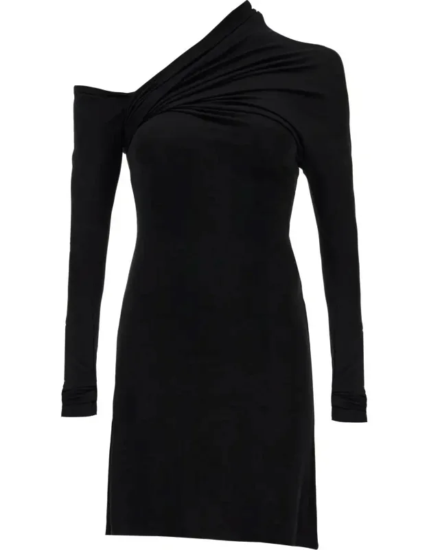 Mini Twist Crepe Dress