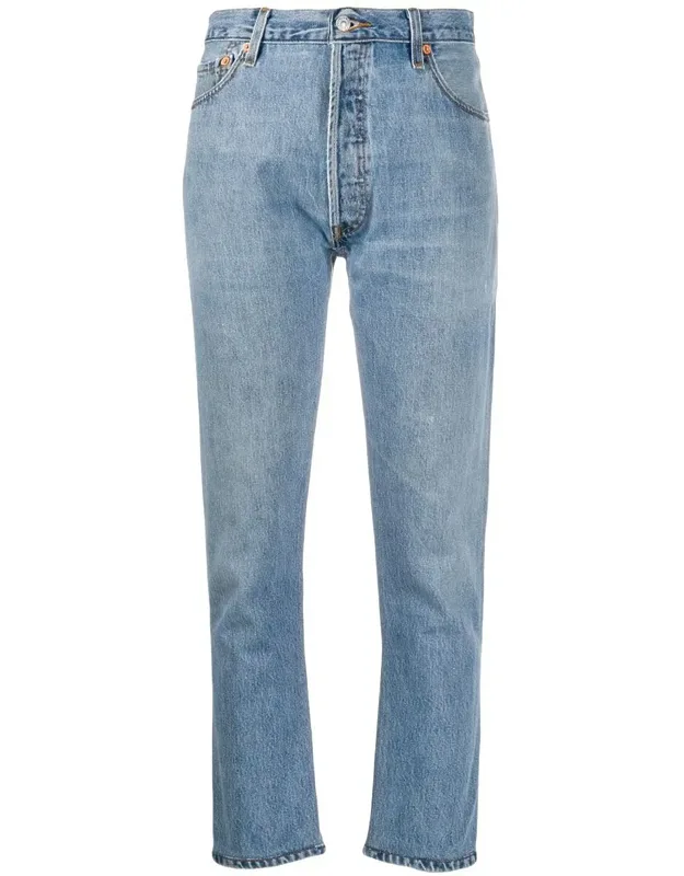 High-rise Cropped Jeans